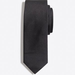 J. Crew Factory Silk Tie Black